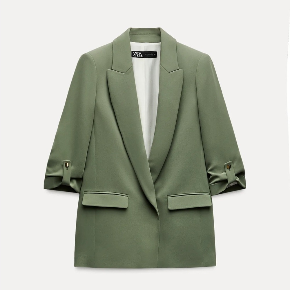 Zara Green Oversized Blazer